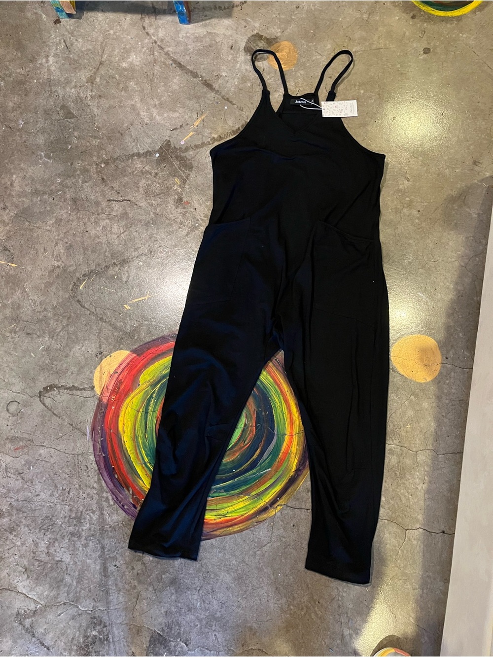 Black Women's Sleeveless Jumpsuit by AUTOMET